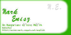 mark enisz business card